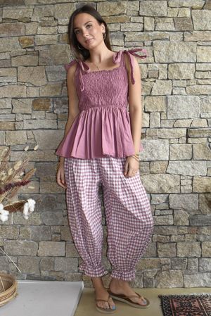 Paloma Bandeau Cami Indian Pink